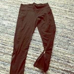 Athleta Full Length Zipper Leggings
